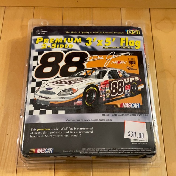NASCAR Dale Jarrett #88 3’x5 Premium Racing Flag